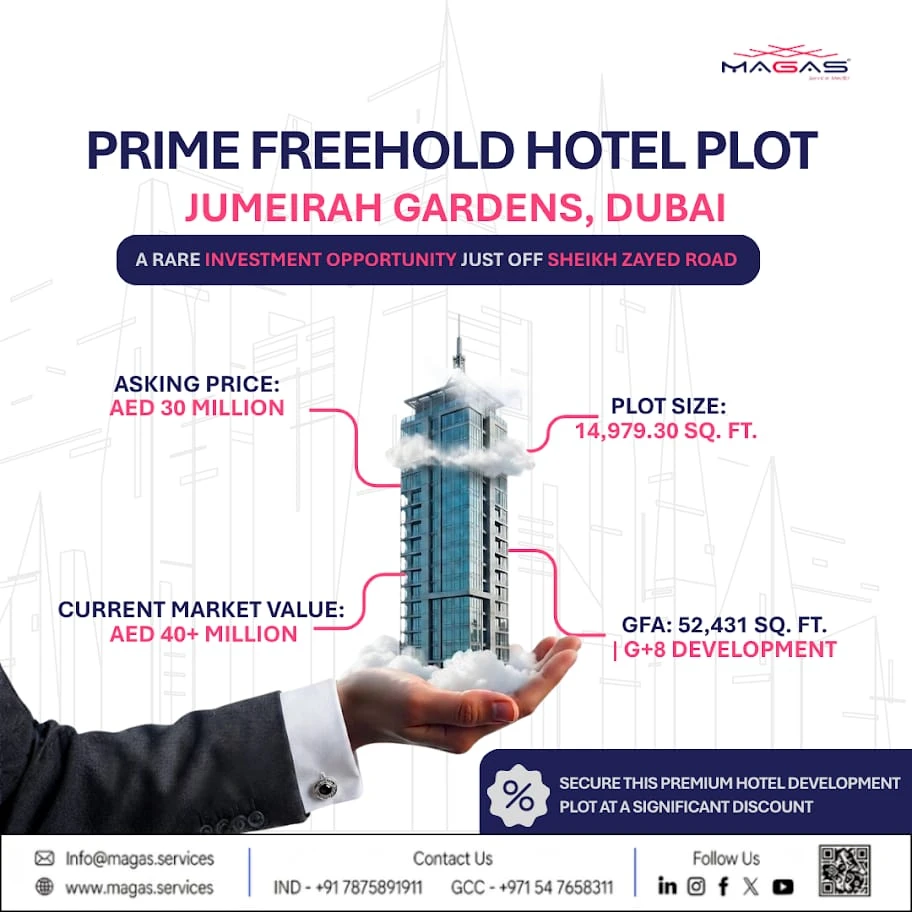 Freehold Hotel Plot for Sale – Jumeirah Gardens